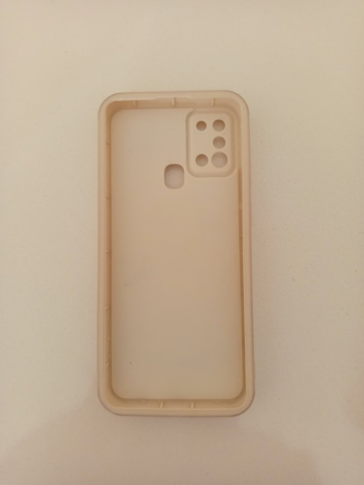 Düğmeli Bej Pastel Telefon Kılıfı A21 s uyumlu - Görsel 2