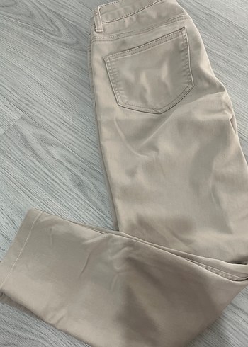 38 Beden Bej Kadın Kumaş Pantolon Regular Fit