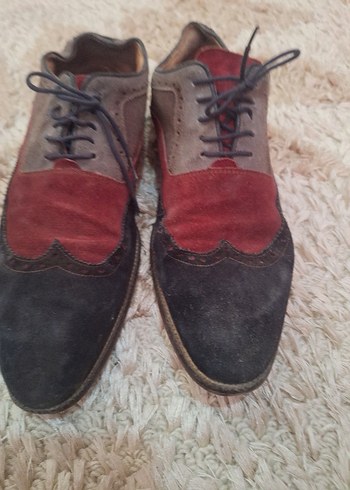 Erkek Vintage Süet Desenli Klasik Ayakkabı - Görsel 2