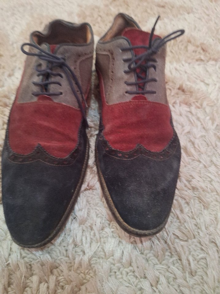 Erkek Vintage Süet Desenli Klasik Ayakkabı - Görsel 2