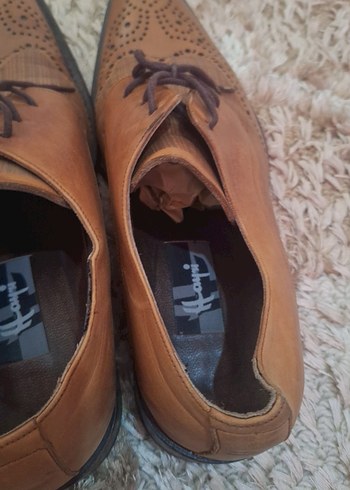 Klasik Kahverengi Deri Erkek Ayakkabı - Görsel 4