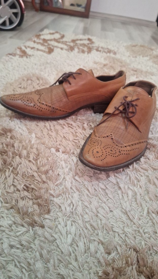 Klasik Kahverengi Deri Erkek Ayakkabı - Görsel 2