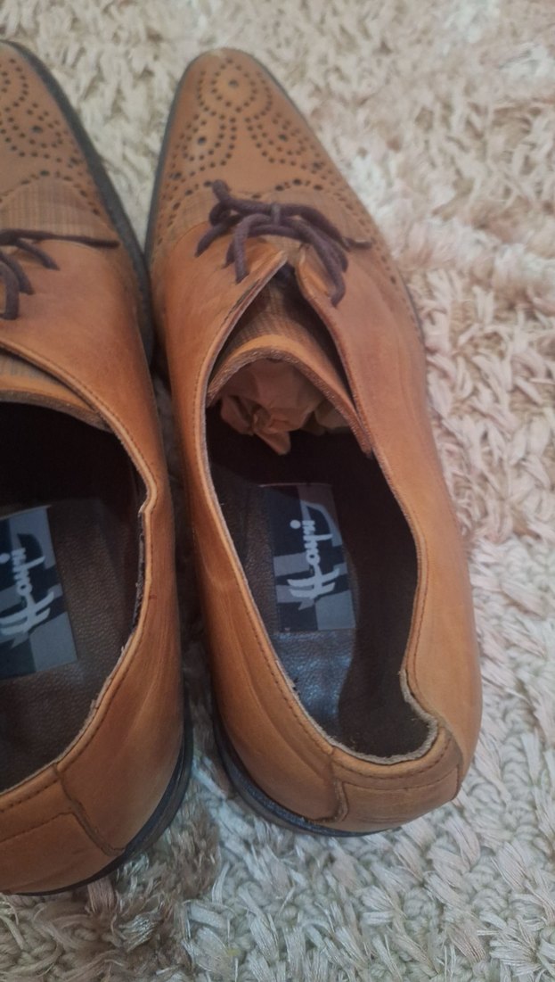 Klasik Kahverengi Deri Erkek Ayakkabı - Görsel 4