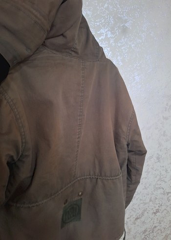 Düğmeli Kapüşonlu Kadın mont S-M beden için uygundur - Görsel 4