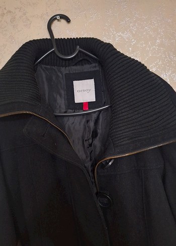 Siyah Fermuarlı Yaka Detaylı Kaban M-L için uygundur - Görsel 2