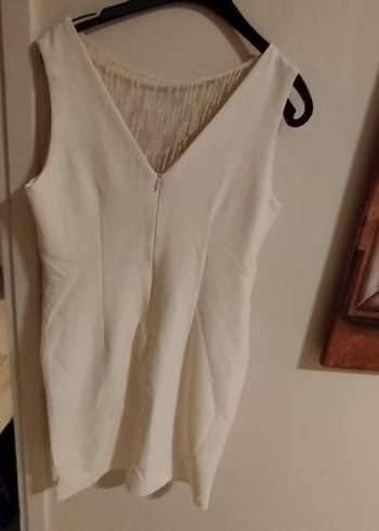 beyaz şık elbise - Görsel 3