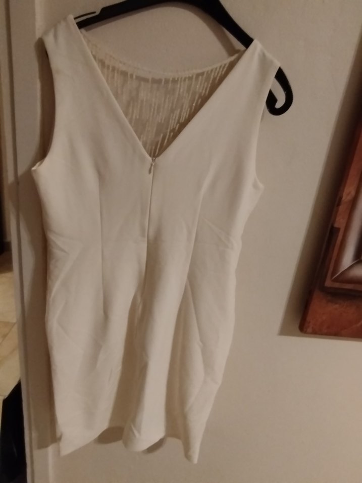 beyaz şık elbise - Görsel 3