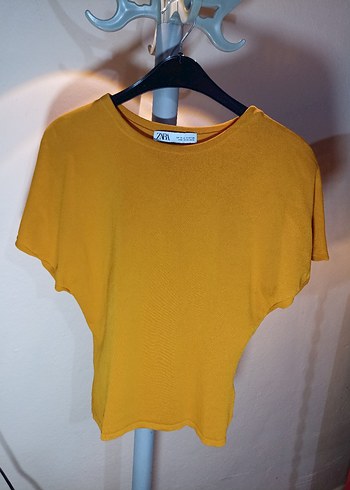 Zara Turuncu Kolsuz T-shirt