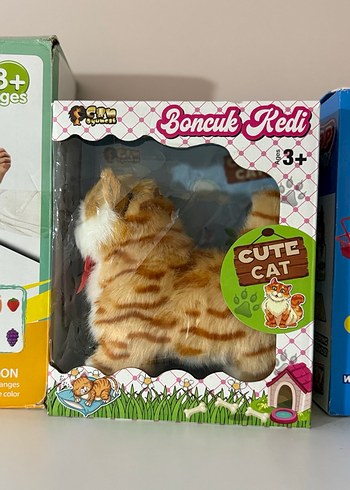 Renkli Sevimli Kedi Oyuncak Boncuk Redi - Görsel 2