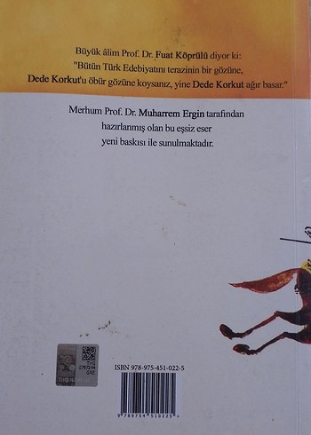 Dede Korkut Kitabı - Prof. Dr. Muharrem Ergin
