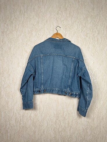 m Beden mavi Renk Hm denim kısa kot ceket