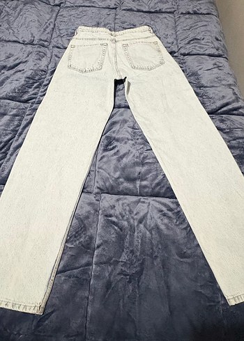 Gri Beyaz Batik Desenli Regular Fit Erkek Kot Pantolon - Görsel 4