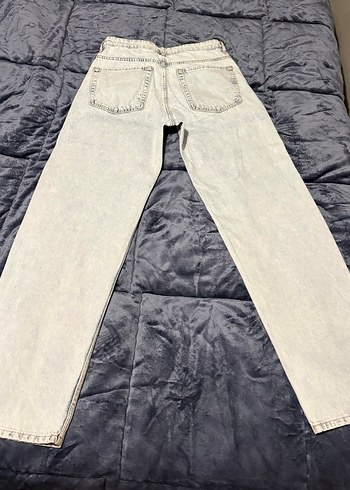 Gri Beyaz Batik Desenli Regular Fit Erkek Kot Pantolon - Görsel 3