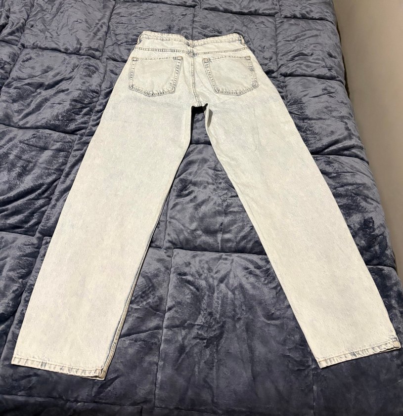 Gri Beyaz Batik Desenli Regular Fit Erkek Kot Pantolon - Görsel 3