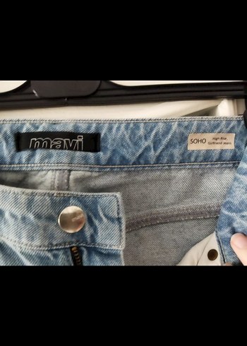 27 Beden Kadın Mavi Denim Jean