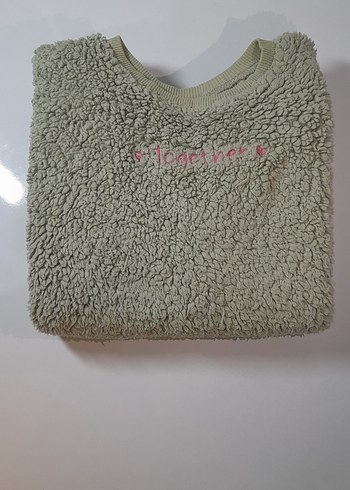 Kız Çocuk Haki pastel yeşil Sweatshirt - Görsel 6