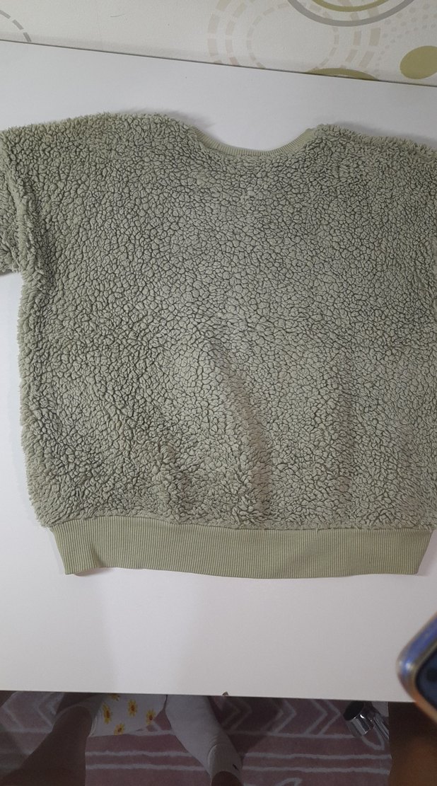 Kız Çocuk Haki pastel yeşil Sweatshirt - Görsel 4