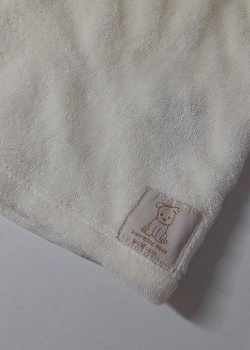 Düğmeli Kırık Beyaz Kapüşonlu çocuk Sweatshirt - Görsel 3