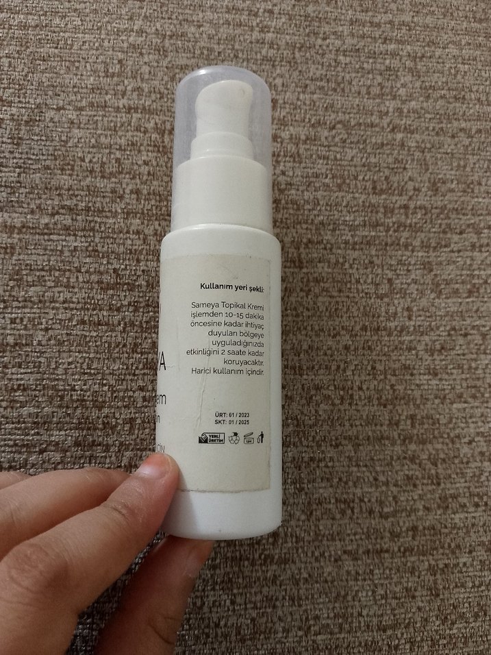Lazer Kremi Sameya 20% Lidokain Topikal Krem 50ml - Görsel 2