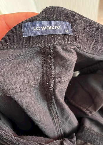 Diğer Kadın Siyah Kemerli Dar Kesim Kumaş Pantolon