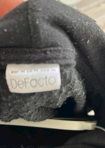 Defacto Erkek Çocuk Siyah Fermuarlı Sweatshirt