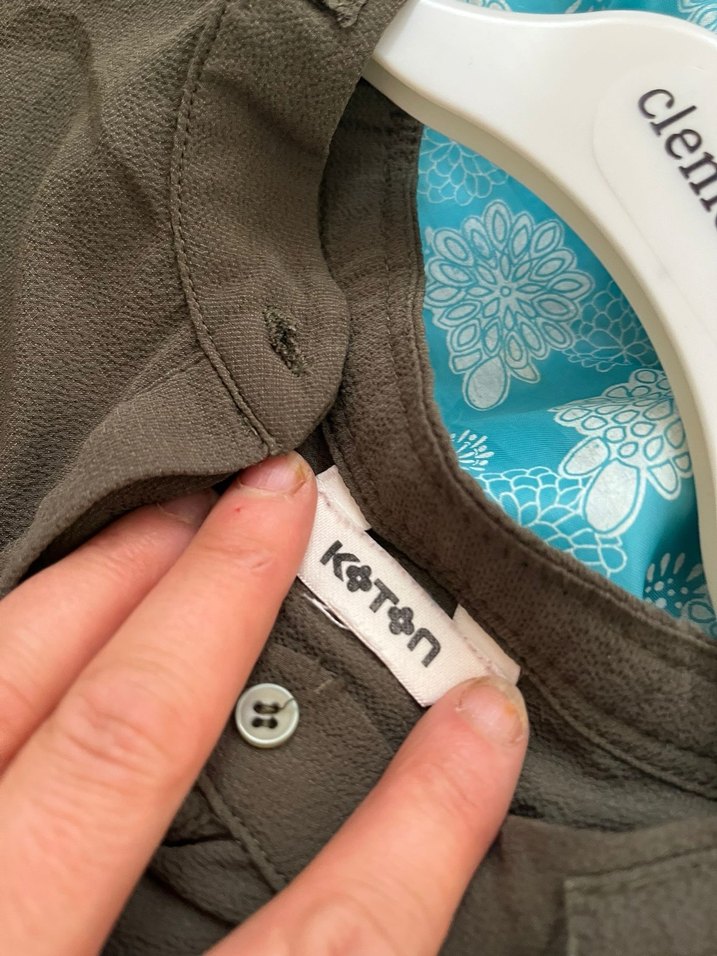 Kadın Bej Uzun Kollu Düğmeli Gömlek - Görsel 2