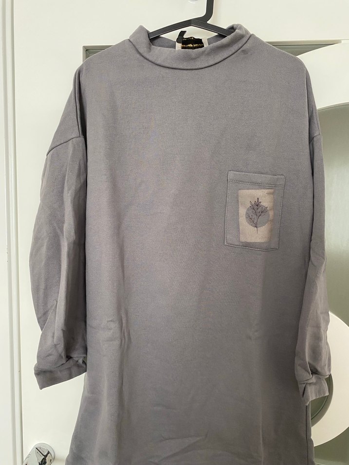 Gri Uzun Kollu Tunik - Görsel 2