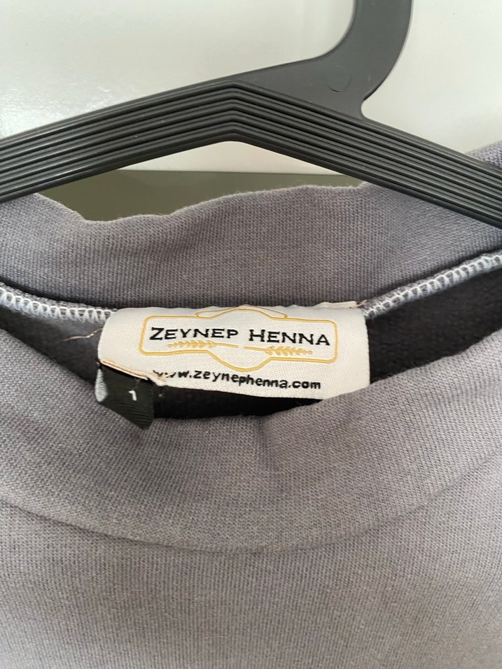 Gri Uzun Kollu Tunik - Görsel 3