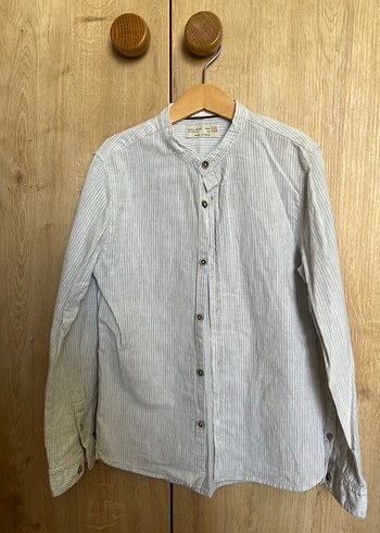 Zara Kids , erkek çocuk, Gri , ince kumaş Düğmeli Gömlek