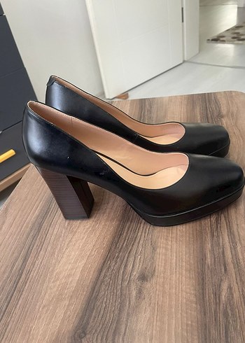 40 Beden siyah Renk Nine West Siyah Platform Topuklu Stiletto