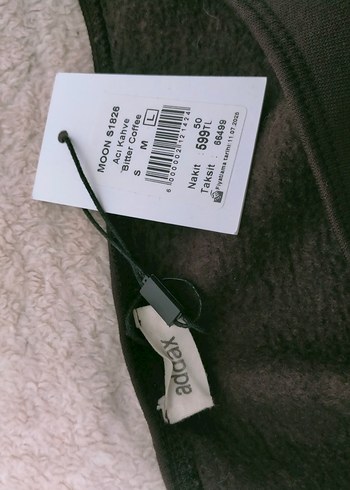 etiketli addax omuzdan düşen üst - Görsel 2