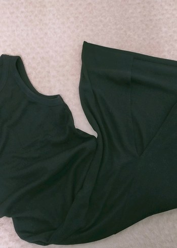 addax sıfır kol arkası yırtmaçlı elbise - Görsel 3