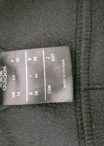 Adidas Siyah Kadın Yarım Boy Fermuarlı Ceket - Görsel 2