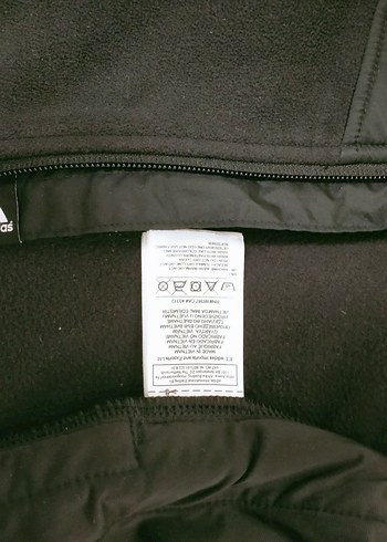 Adidas Siyah Kadın Yarım Boy Fermuarlı Ceket - Görsel 3