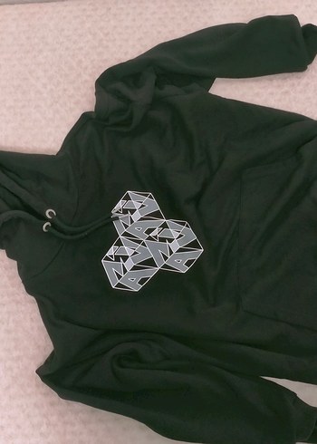 Mavi oversize sweatshirt - Görsel 2