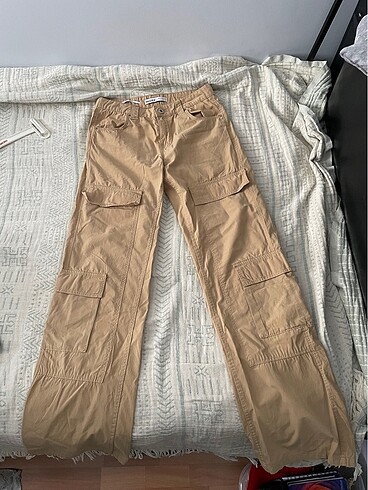 Bershka Cargo Straight Pantolon