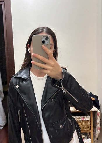 Zara deri ceket - Görsel 7