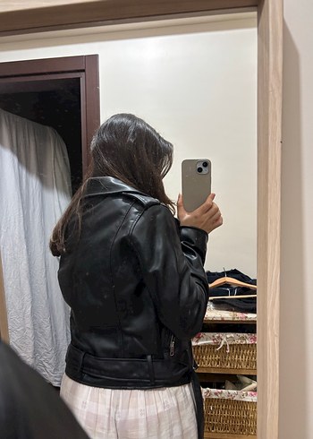 Zara deri ceket - Görsel 8