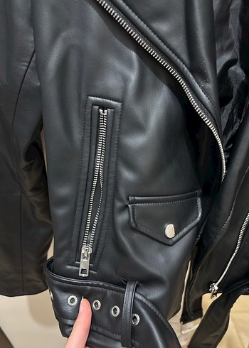 Zara deri ceket - Görsel 4