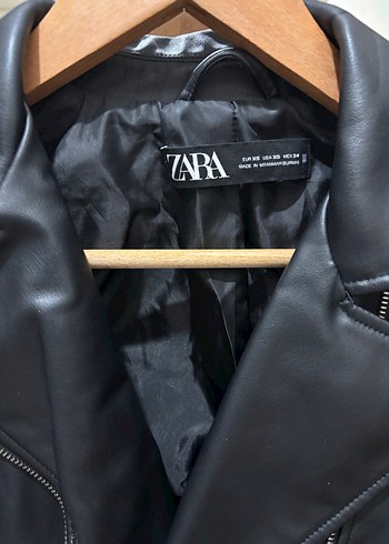 Zara deri ceket - Görsel 3