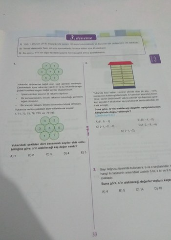TYT Matematik Denemeleri - 15 Çözümlü Sınav - Görsel 2