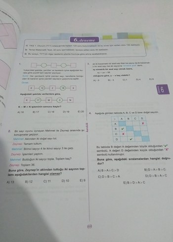 TYT Matematik Denemeleri - 15 Çözümlü Sınav - Görsel 5