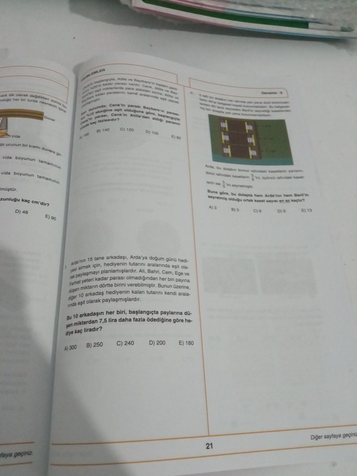 TYT 8x12 Problemler Deneme Kitabı - Görsel 4