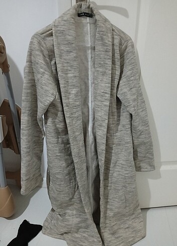 İçi pamuklu kalın ceket hırka - Görsel 2