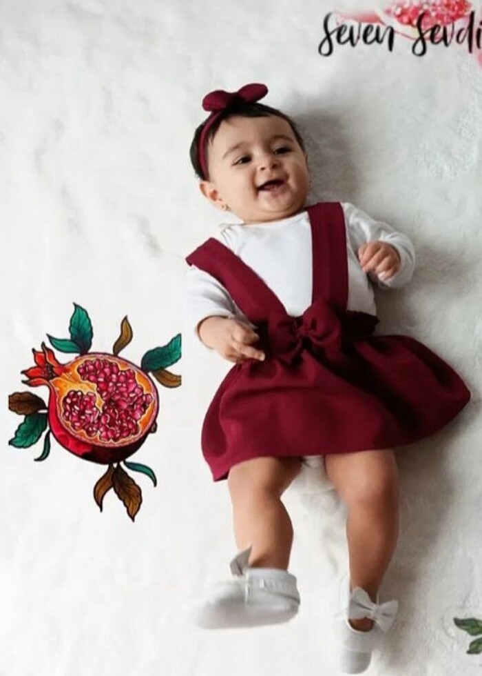 Kız bebek salopet  - Görsel 2