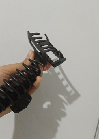 Siyah Minimalist Punk Saç Tokası - Görsel 4