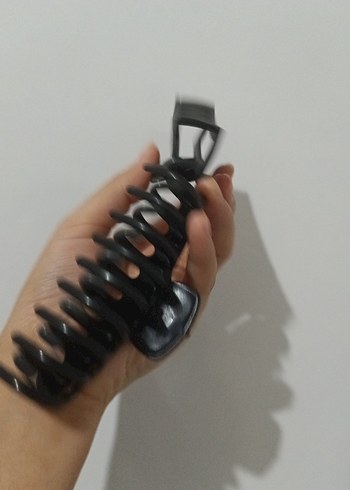 Siyah Minimalist Punk Saç Tokası - Görsel 6