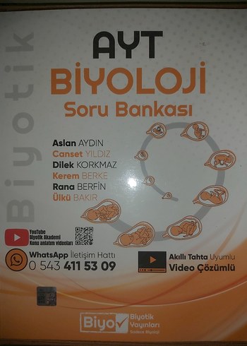 Biyotik AYT Biyoloji Soru Bankası