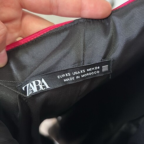 xs Beden siyah Renk Zara Deri Elbise