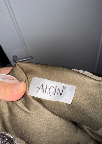 Kahverengi Parlak V Yaka Uzun Abiye Elbise - Görsel 6